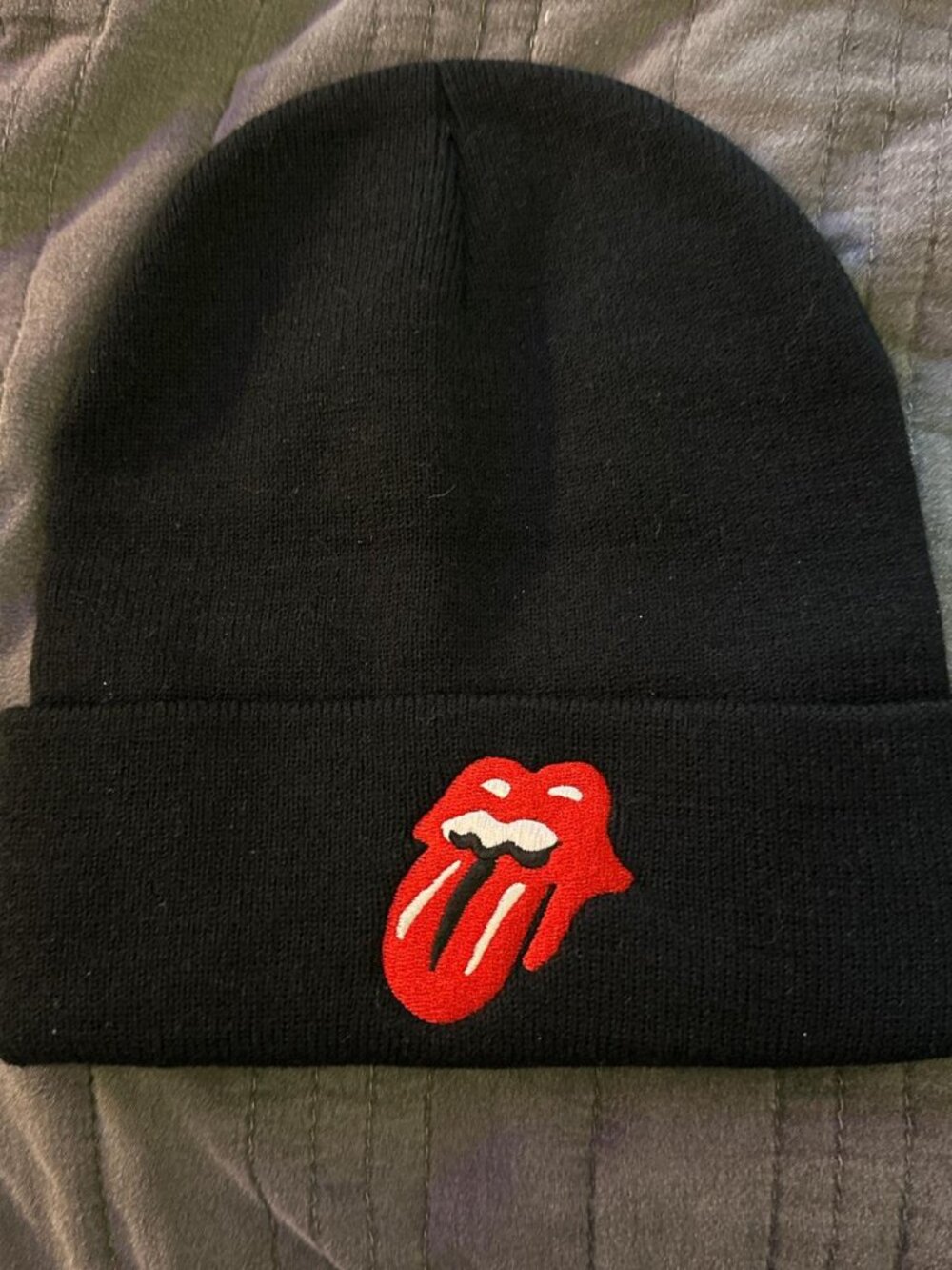 Embroidered Rolling Stones Beanie Brand New